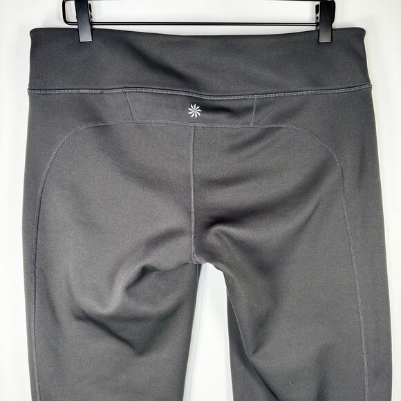 Athleta Pants Womens Large Gray Flare Yoga Activewear Stretch Gym Style 790992 - Picture 5 of 14